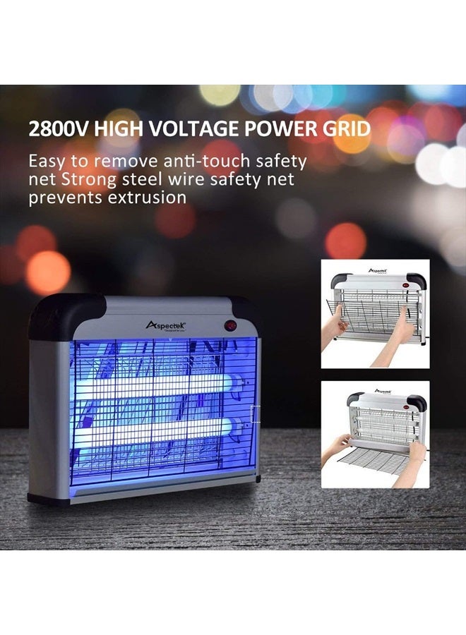 Aspectek Powerful 20W Electronic Indoor Insect Killer, Bug Zapper, Fly Zapper, Mosquito Killer-Indoor Use Including Free 2 PACK Replacement Bulbs - Image 5
