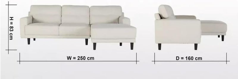 Cozy Homes Modern L-Shaped Sectional Sofa - Image 2