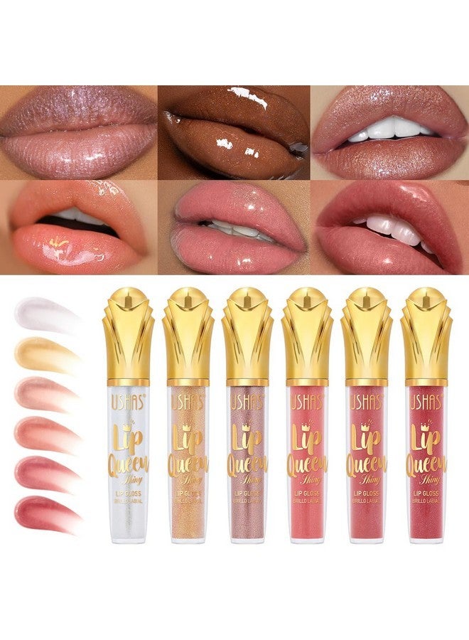 Ushas USHAS Lip Gloss,Lip Glow Oil, Shiny Smooth Soft Liquid Lip Glosses Lip Stain, High-Shine Finish, Moisturizing For Girls And Women Makeup (S3, Pack of 1) - Image 2