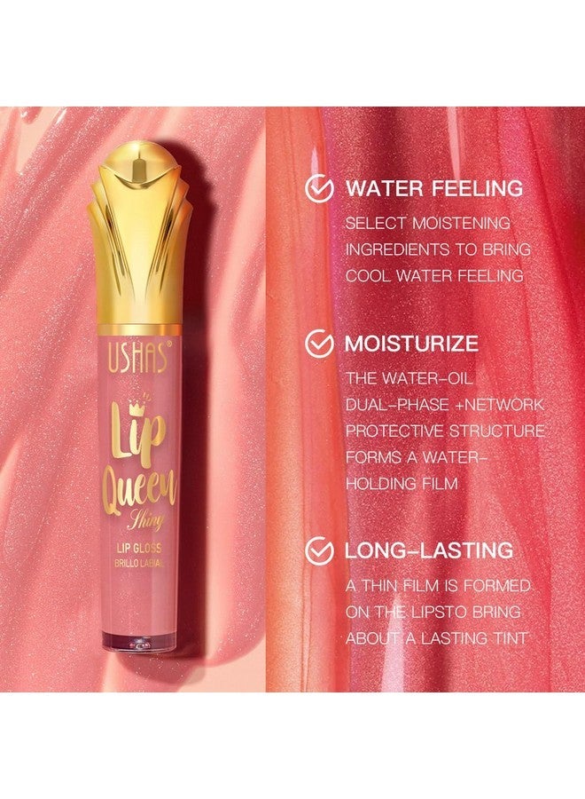 Ushas USHAS Lip Gloss,Lip Glow Oil, Shiny Smooth Soft Liquid Lip Glosses Lip Stain, High-Shine Finish, Moisturizing For Girls And Women Makeup (S3, Pack of 1) - Image 3