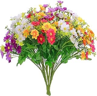 Everwin EVER WIN EverWin Artificial Fake Flowers Daisies for Decoration Outdoors Christmas Thanksgiving Gravesites Cemetery - - Image 1