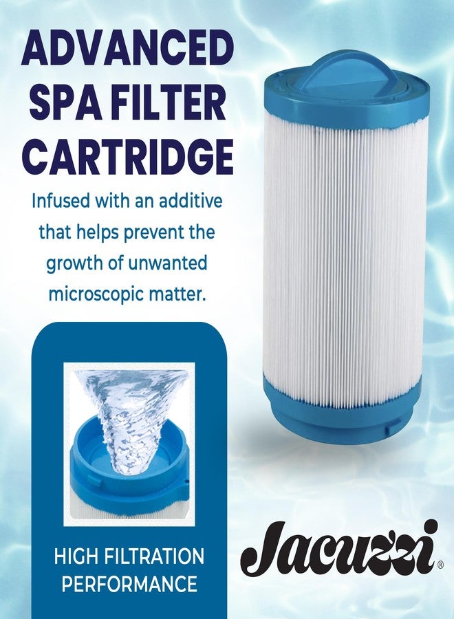جاكوزي فلتر جاكوزي برو كلاريتي قابل للغسل ومطوي، بمساحة 40 قدم مربع، فلتر بديل للسبا 6473-157J، يناسب أحواض الاستحمام الساخنة من سلسلة J-400 وJ-500، ترشيح ثنائي المراحل لمياه نقية، سهل التركيب والصيانة - Image 2