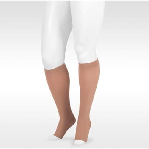 Juzo Dynamic Varin 3511 20-30mmhg Knee-High Open Toe Compression Stocking , Beige, 2 (II) Regular - Image 1
