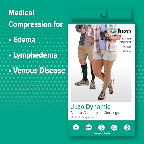 Juzo Dynamic Varin 3511 20-30mmhg Knee-High Open Toe Compression Stocking , Beige, 2 (II) Regular - Image 4
