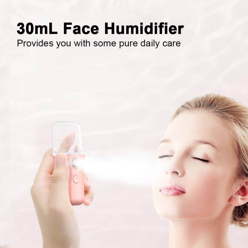 Hydrating Mist: 30ml White Portable Sprayer - Nano Atomization Deep Hydration for Travel Skincare On-the-go Use - Image 4