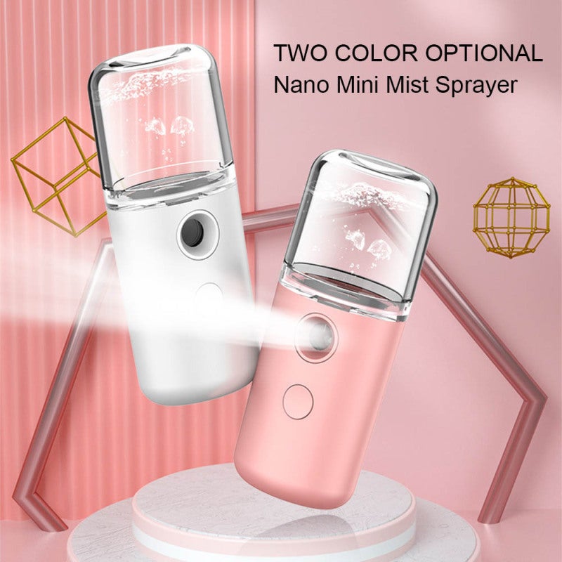 Hydrating Mist: 30ml White Portable Sprayer - Nano Atomization Deep Hydration for Travel Skincare On-the-go Use - Image 2