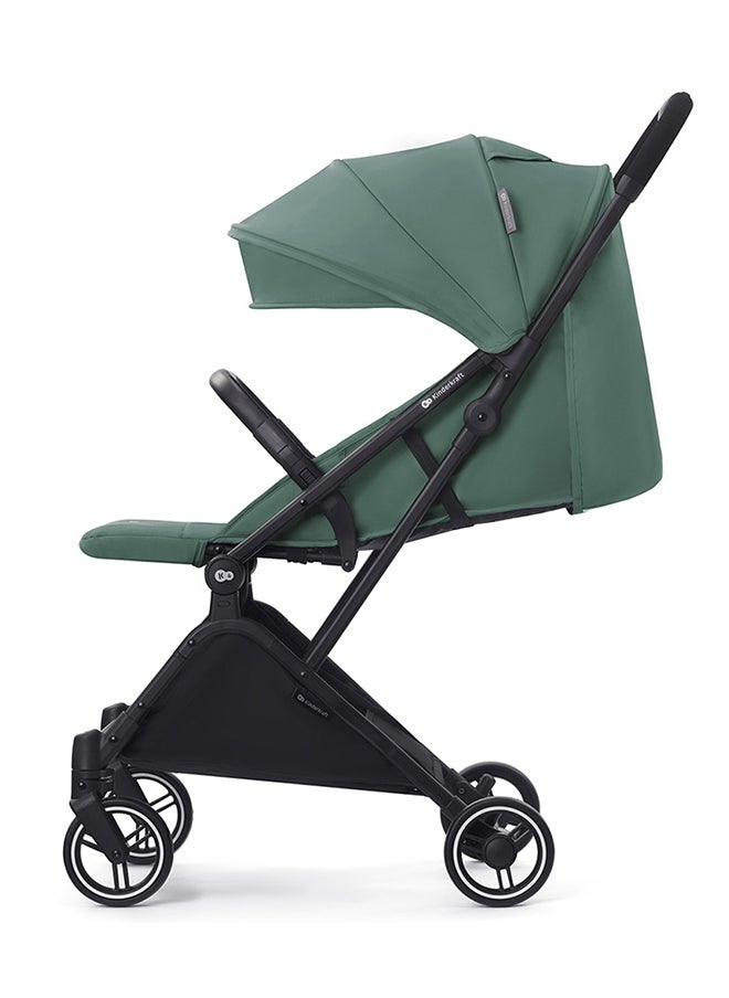 Kinderkraft - 2 in1 Indy2 Lightweight Stroller With Mink Car Seat - Sea Green - Image 1