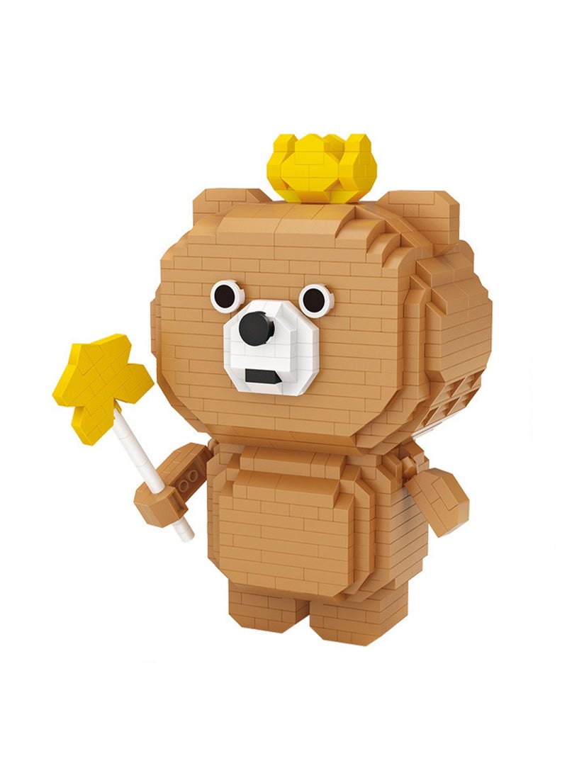780pcs Brown Bear Model Set Building Blocks Creative Diy Simulation Collection Building Assembling Toys Children Gift Home Decorations  - Image 1