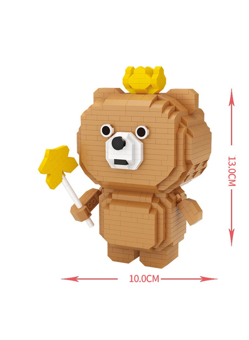 780pcs Brown Bear Model Set Building Blocks Creative Diy Simulation Collection Building Assembling Toys Children Gift Home Decorations  - Image 2