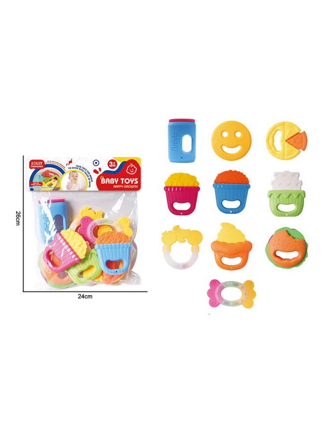 no Baby Toys Tooth Glue Rattle Baby Glue Molar Teeth Soothing Toys Infants - Image 2