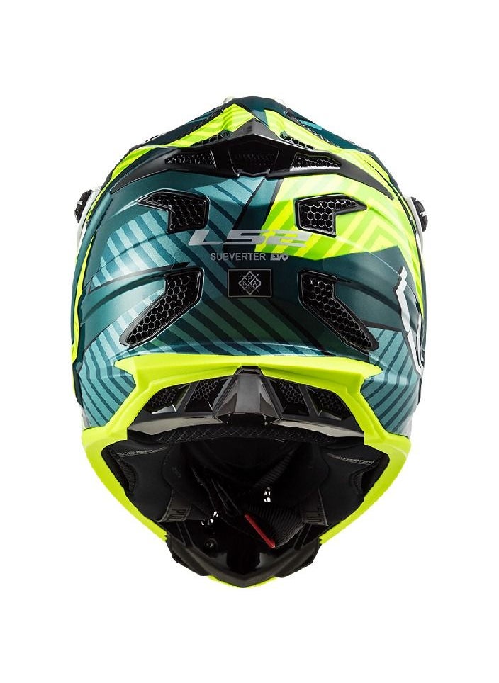 LS2 - LS2 HELMET SUBVERTER EVO MX700 ASTRO  COBALT H -V YELLOW XL - Image 1