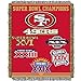 THE NORTHWEST COMPANY The Northwest Company Officially Licensed NFL San Francisco 49ers "Commemorative" Woven Tapestry Throw Blanket, 48" x  - Image 2