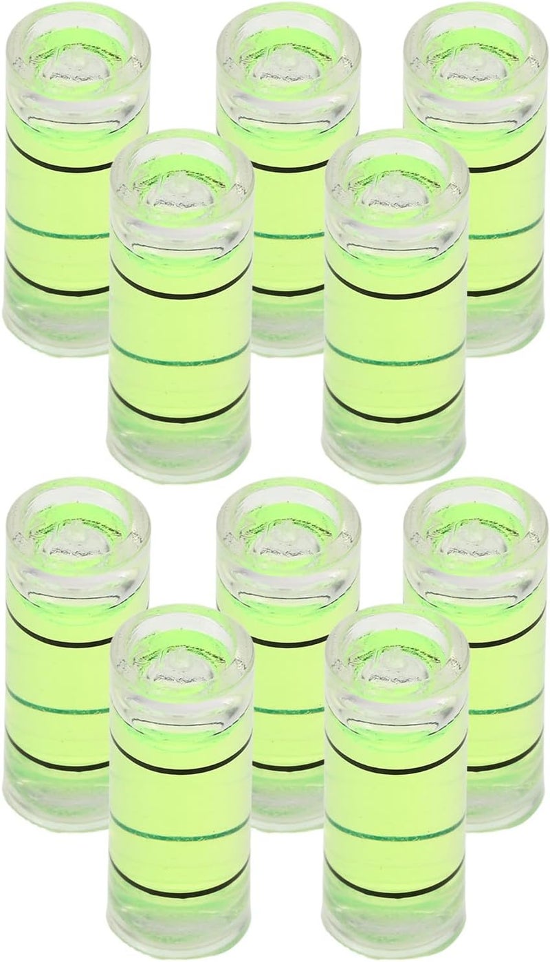 TIDTALEO 10pcs Mini Spirit Level Small Handheld Bubble Level Precision Leveling Tool for Picture Hanging and Woodworking with 6×15mm Bubble Tube - Image 1