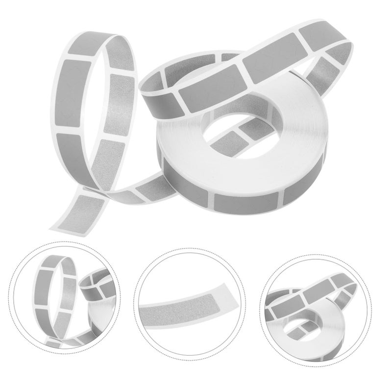 Silver Grey Scratch Off Coating Film Stickers Self Adhesive Labels 1 Roll For Bakery Workshop Party Decoration - Image 4