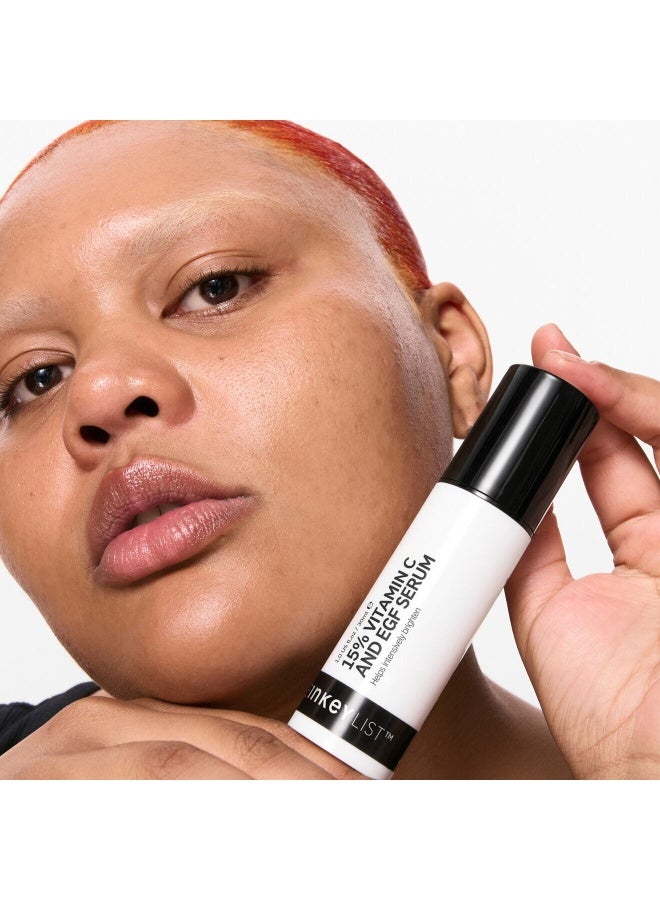 سيروم تفتيح البشرة من ذا إنكي ليست، بتركيز 15% من فيتامين سي وعامل نمو البشرة (EGF). - Image 2