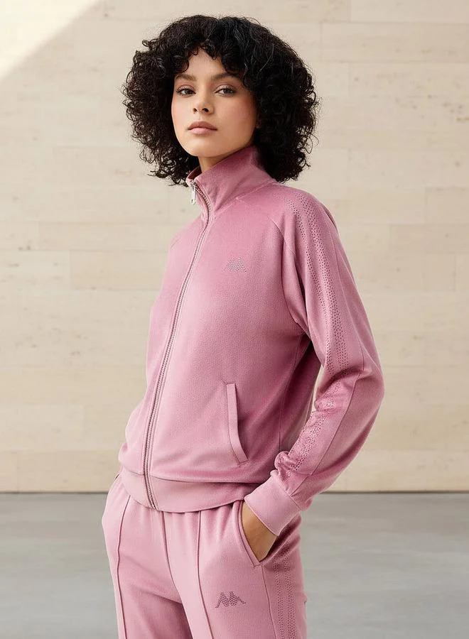 Kappa Kappa Women Velour Embellished Jacket