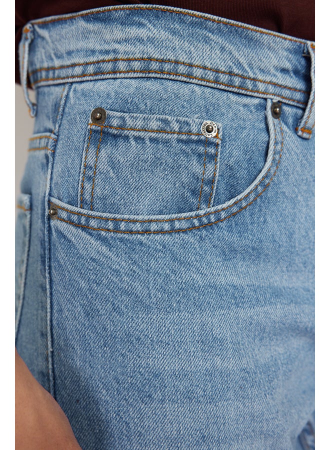 trendyol Blue Essential Fit Jeans Denim Trousers TMNAW23JE00104 - Image 5