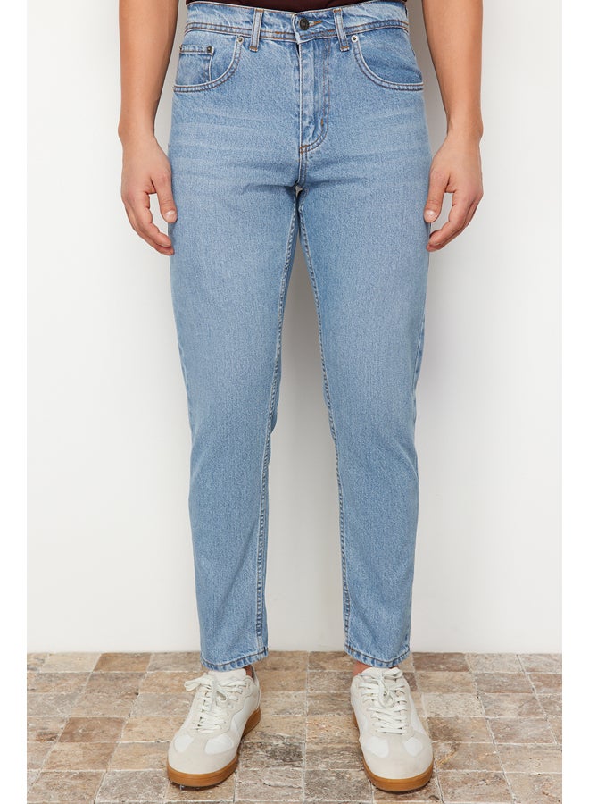 trendyol Blue Essential Fit Jeans Denim Trousers TMNAW23JE00104 - Image 4