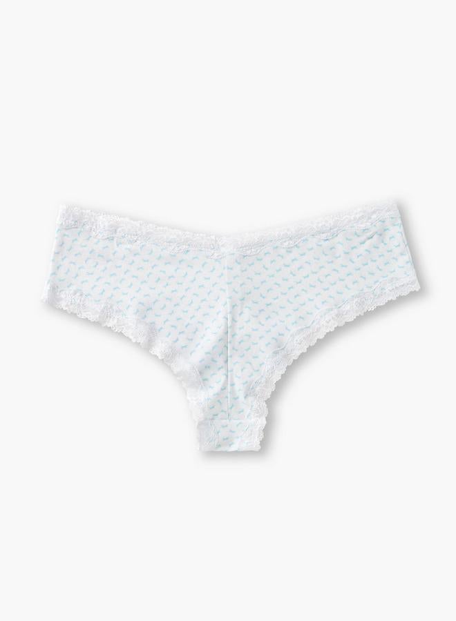 Splash FAV Brazillain Brief with Bow and Lace Detail - Image 2