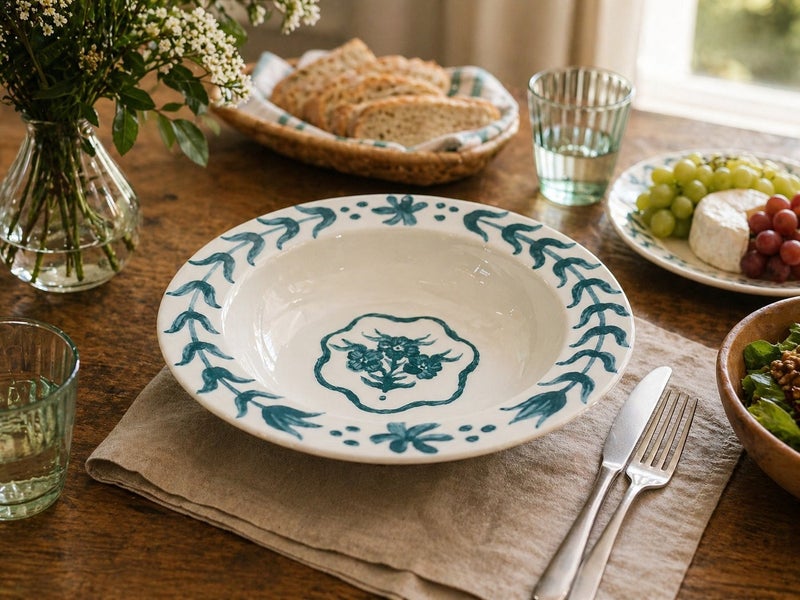 Rossetti Palais Dusultan Green Pasta Bowl (9 Inch) - Image 2