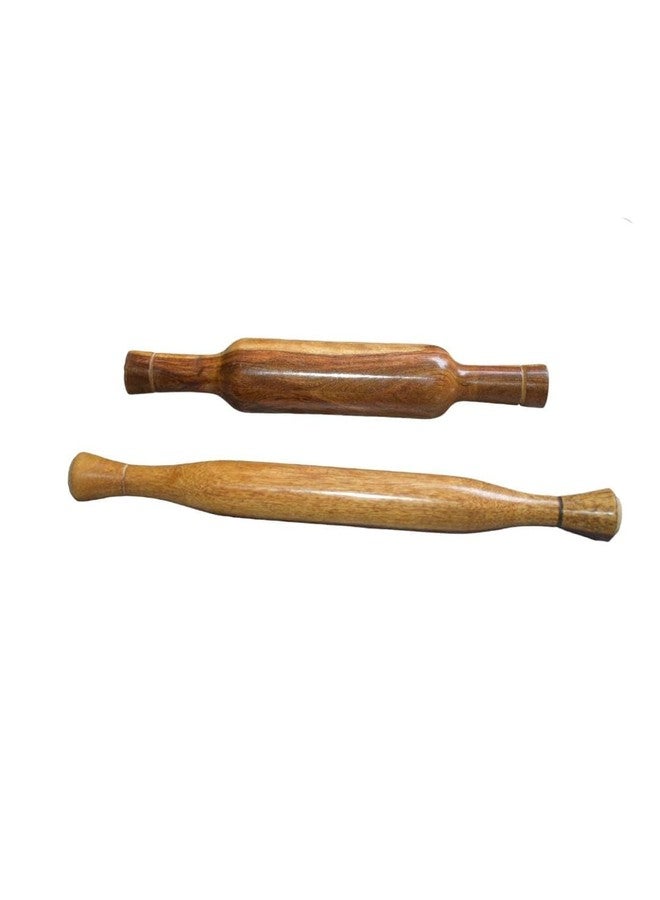 FUTUREZ KEY Large Wooden Rolling Pin with Handle for Baking and Cooking, Wooden - Image 1