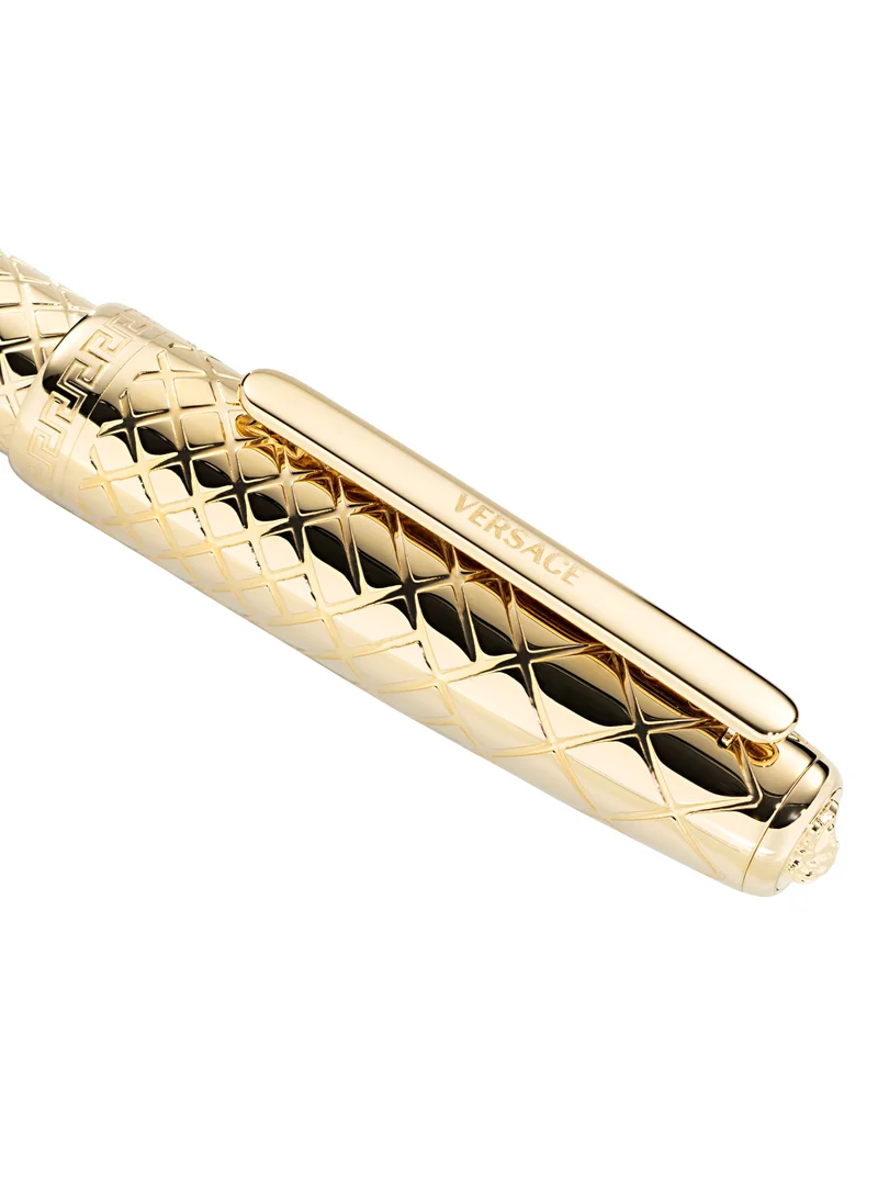 VERSACE Roller Pen - Barrel with Matching Clip and Greca Ring