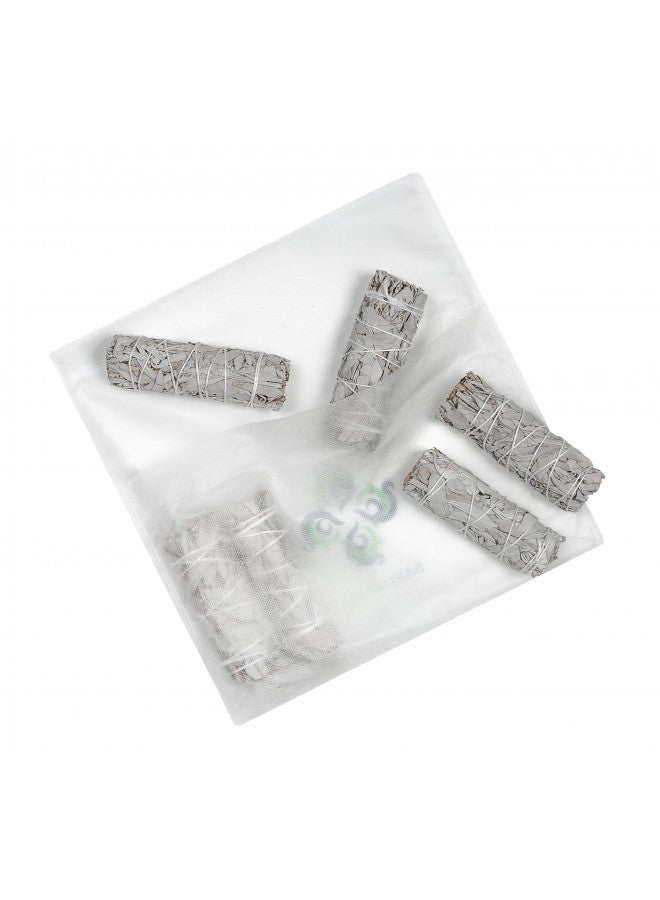 Sarimoire White Sage Smudge Sticks - 6-4" Sage Bundles - Perfect Sage Smudge Stick Smudging Kit Replenishment - Image 2