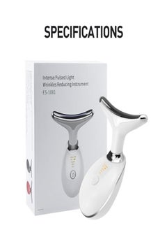 YOMNA Intense Pulsed Light Wrinkles Reducing Instrument ES-108 1, Face and Neck Massager, Double Chin Reducer Vibration Massager, Skin Rejuvenation Beauty, Lifting and Tightening Sagging Skin Skin, 3 Llight Modes  - Image 1