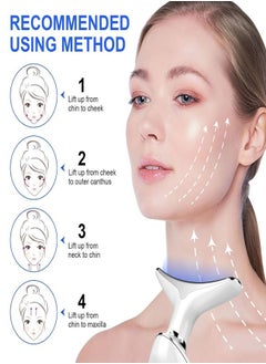 YOMNA Intense Pulsed Light Wrinkles Reducing Instrument ES-108 1, Face and Neck Massager, Double Chin Reducer Vibration Massager, Skin Rejuvenation Beauty, Lifting and Tightening Sagging Skin Skin, 3 Llight Modes  - Image 5