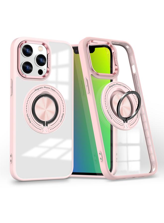 S-TOP Case For iPhone 15 Pro Max Magnetic Rotating Ring Holder Phone Case - Image 1