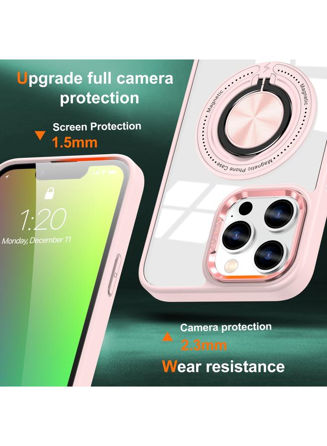 S-TOP Case For iPhone 15 Pro Max Magnetic Rotating Ring Holder Phone Case - Image 2