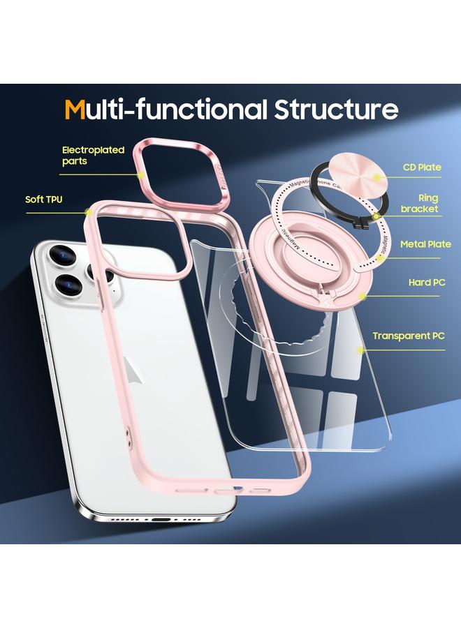 S-TOP Case For iPhone 15 Pro Max Magnetic Rotating Ring Holder Phone Case - Image 5