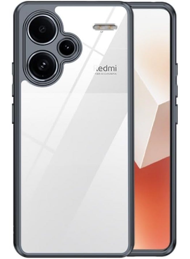 Compatible with Redmi Note 13 Pro Plus Case Crystal Clear Hard Back Soft Bumper Protective Case for Redmi Note 13 Pro+ - Image 1