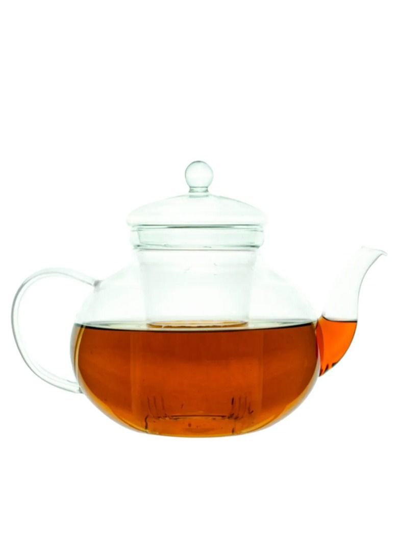 Tealand Dishwasher Safe Heat Resistant Glass Teapot with Removable Glass Infuser for Loose Tea and Tea Maker (1 Liter)  - Image 1