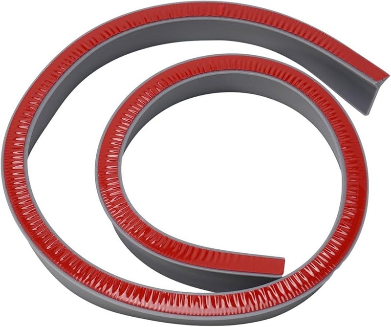 Silicone Water Stopper Strip Flexible Bathroom Waterproof Barrier Grey 1 Meter - Image 3