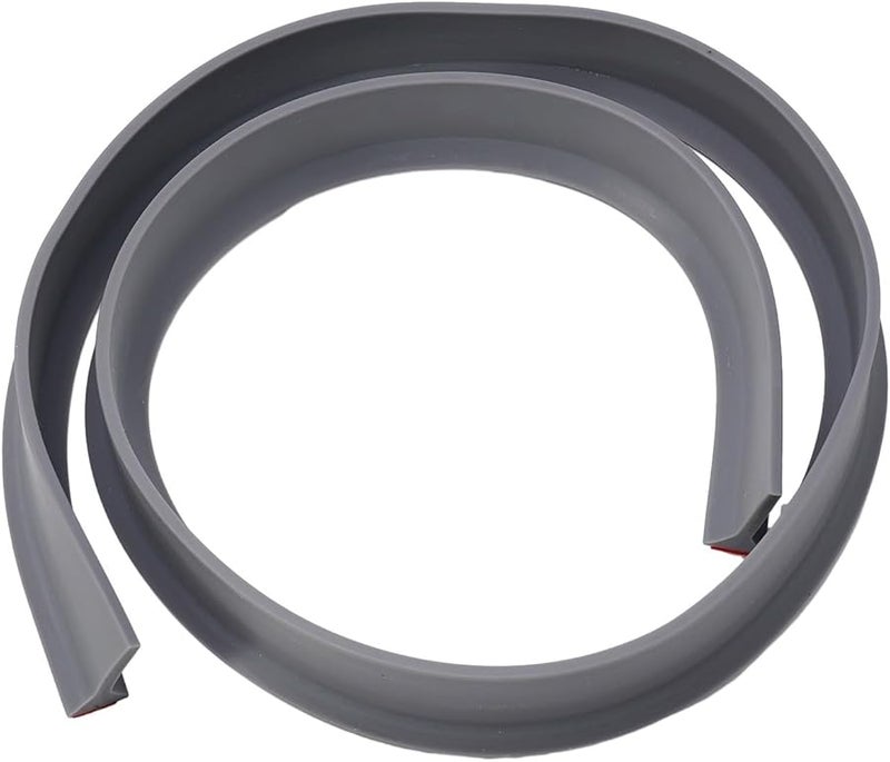 Silicone Water Stopper Strip Flexible Bathroom Waterproof Barrier Grey 1 Meter - Image 2