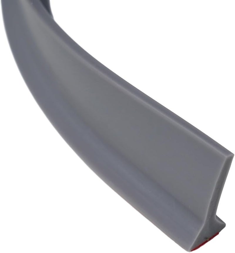 Silicone Water Stopper Strip Flexible Bathroom Waterproof Barrier Grey 1 Meter - Image 4