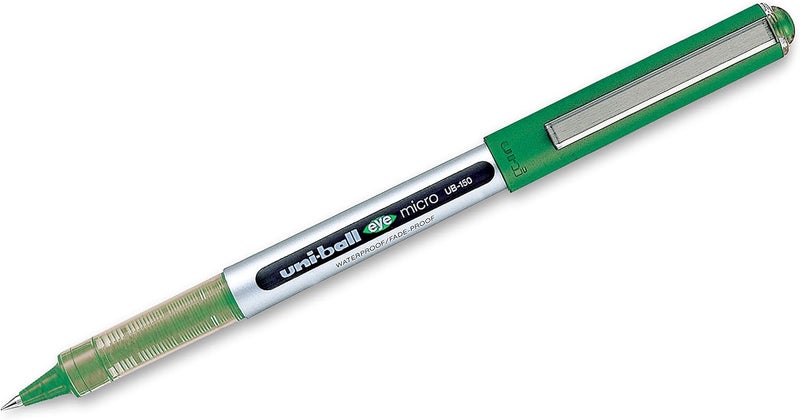 Uniball uni-ball Eye UB150 Roller Pen Set (Green Ink, Pack of 5) - Image 4