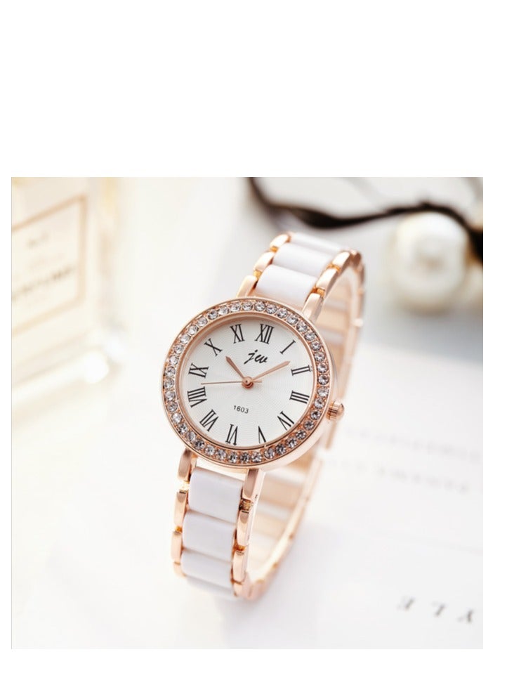 جي دبليو ساعة عملية كاجوال نساء انالوج بعقارب خليط معدني - USC40063