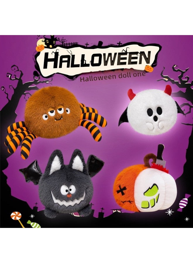 Loquat Pumpkin Bat Kid Spider Cute Gift Plush Toy Doll Product Batch Discovery-Color:20cm Spliced Pumpkin 0.175kg-Height:See Details Above - Image 3