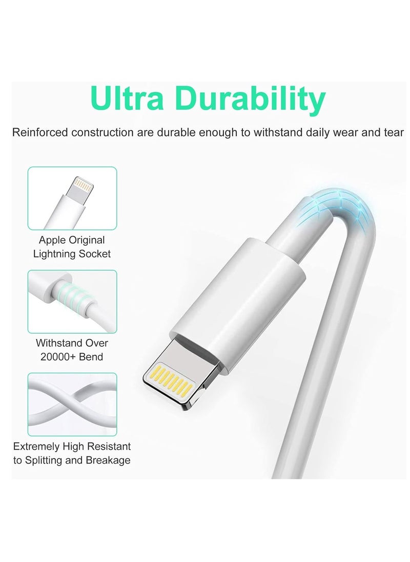 ELTRAZONE - USB C to Lightning Cable 2M [MFi Certified] Compatible with Apple iPhone 14 Pro Max/13/12/11 Pro/X/XS/XR/8 Plus/AirPods Pro,Supports Power Delivery,White - Image 1