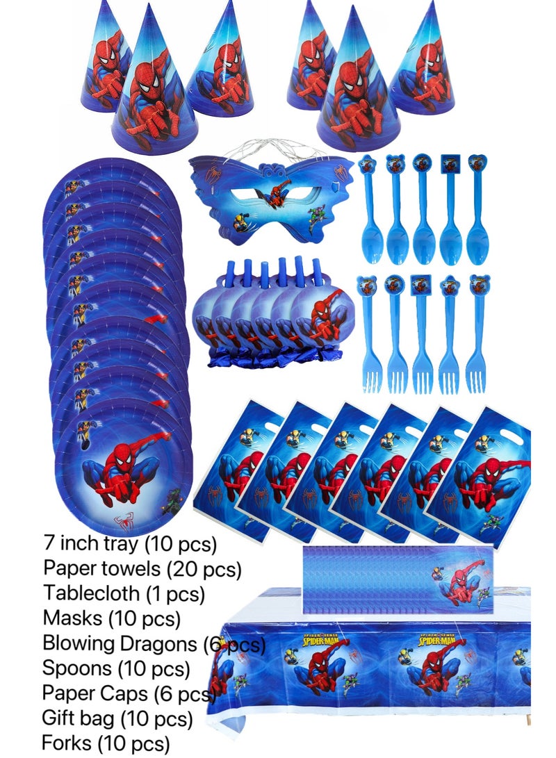 MARVEL Birthday Party Decoration Disposable Supplies Theme Set - Image 1