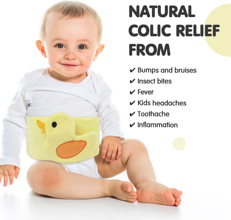 Hilph Baby Colic and Gas Relief Tummy Wrap - Yellow Duck - Image 2