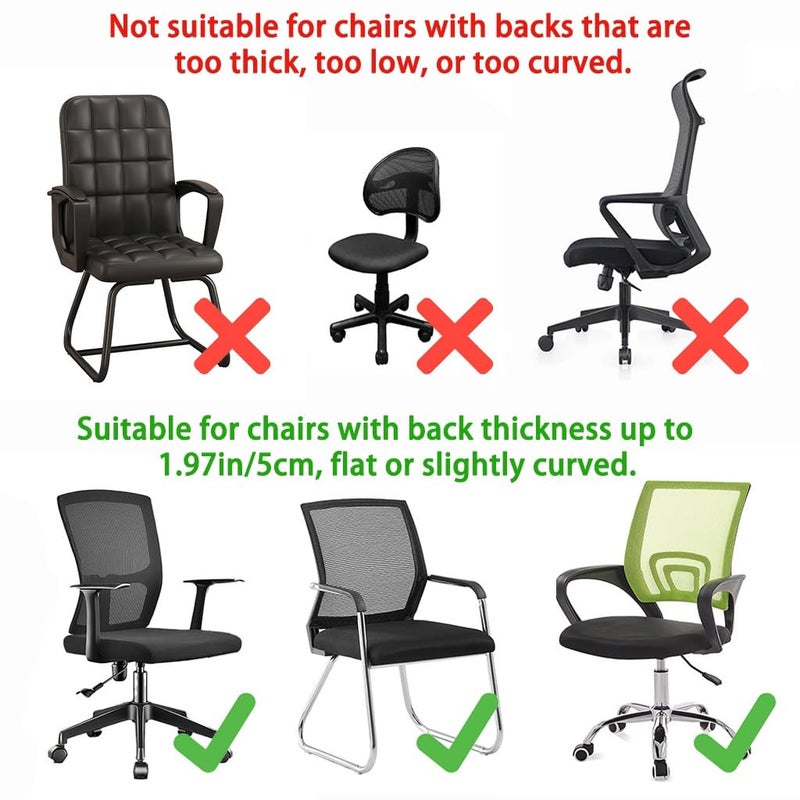 Quincry Memory Foam Headrest Attachment for Office Chair, Attachable Chair Head Rest, Desk Chair Neck Support, Elastic Sponge Head Pillow Adjustable Height and Angle - Image 5
