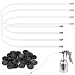 Kittmip 4 Pcs 2087 Inch Spray Gun Extension Wand and 25 Rust Proof Plugs Spray Gun Flexible PVC Hose Undercoating Spray Gun Kit for Vehicles - Image 2