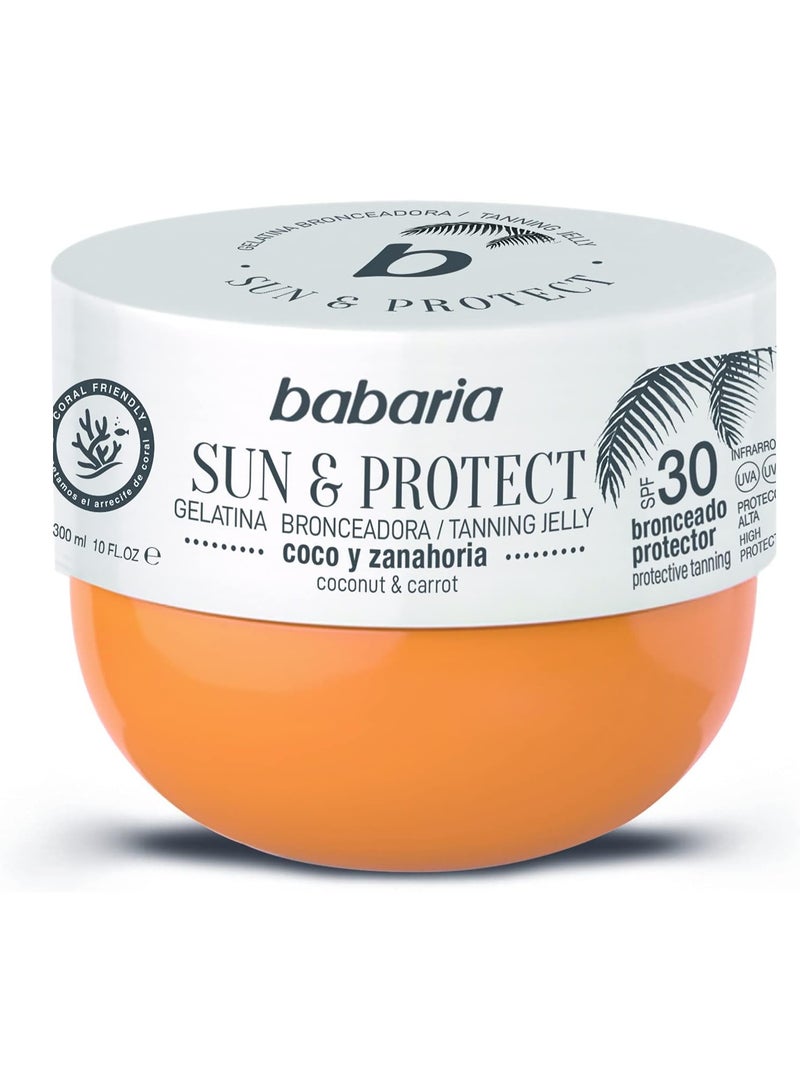 باباريا جل التسمير والوقاية من الشمس SPF30 – 300 مل – جل طبيعي لتسمير مشرق وحماية من الأشعة فوق البنفسجية - Image 1