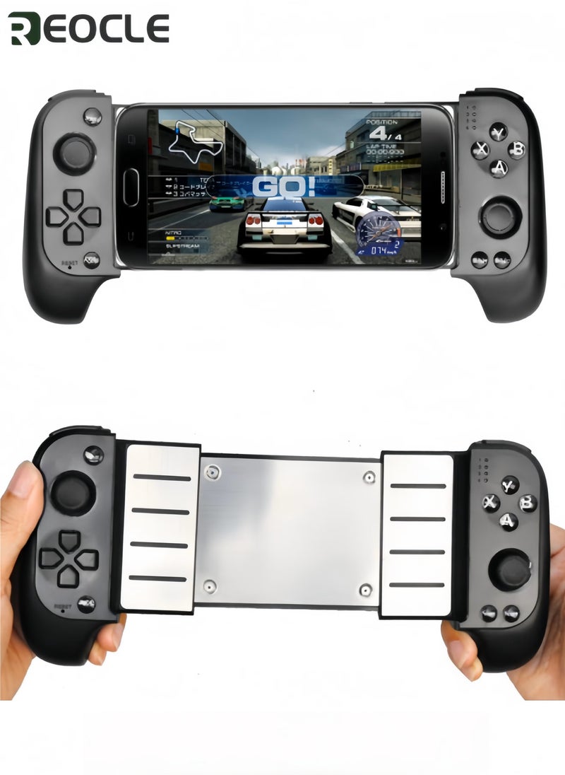 REOCLE Mobile Game Controller for Switch & iOS & Android & Tablets, Low Latency Phone Controller Grip Wireless Gamepad Hall Trigger, Play Minecraft, Genshin Impact, Call of Duty Mobile - Image 2