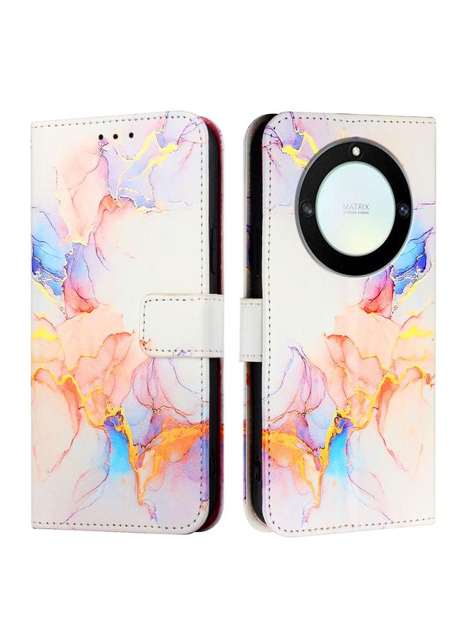 S-TOP Case For Honor X40 / X9a / Magic5 Lite PT003 Marble Pattern Flip Leather Phone Case - Image 2
