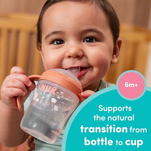 NUK Perfect Match Learner Cup, 5 oz, 2 pack – Soft Spout, Easy-Grip Handles, BPA Free, Spill Proof Transition Sippy Cup - Image 2