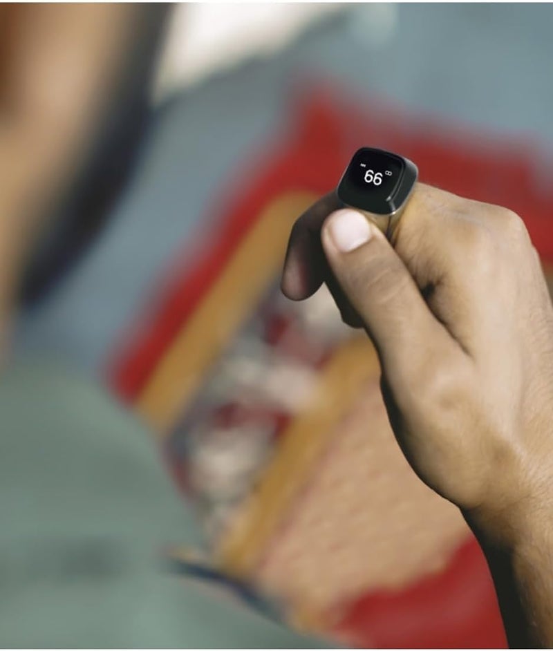 WELL iQIBLA Smart Tasbih Zikr Ring- الصلاة المسلمة- تذكير توقيت الصلاة شاشة OLED Tasbih Counter Smart Ring تكنولوجيا قابلة للارتداء مقاومة للماء (20MM معدن، فضة) - Image 3